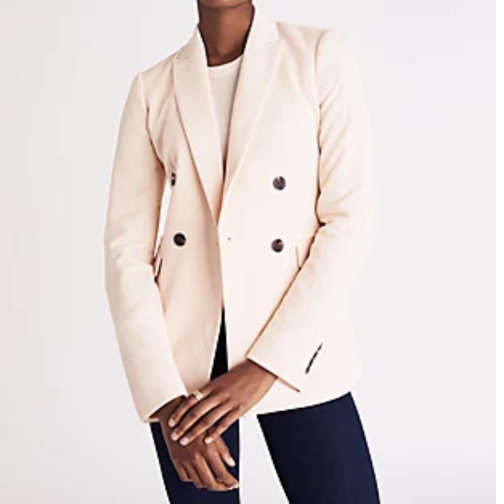 Ann Taylor Long Double Breasted Blazer size 4